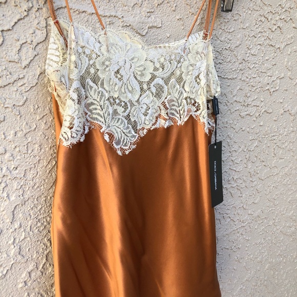 NWT Dolce& Gabanna Silk Slip Tank Top Size 44 - Picture 8 of 13